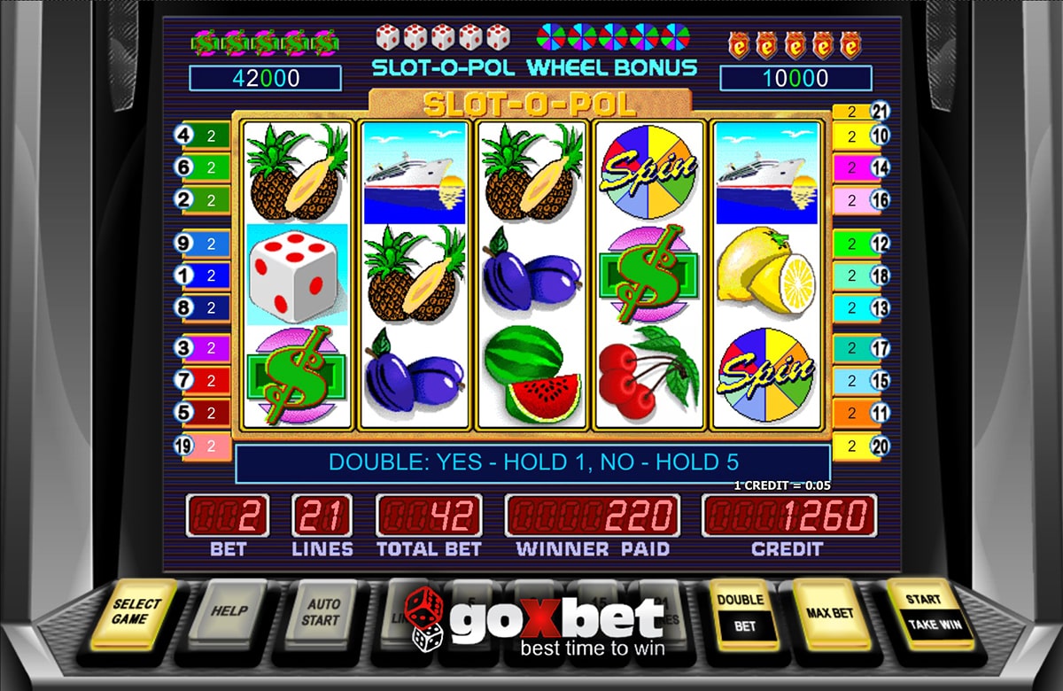 Играть в игровой автомат Slot-o-Pol от Mega Jack в казино Goxbet